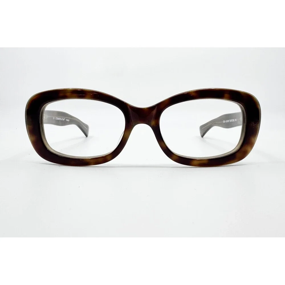 Cosmopolitan Eyeglasses Womens Olive Tortoise CS01 Oval Frames 130